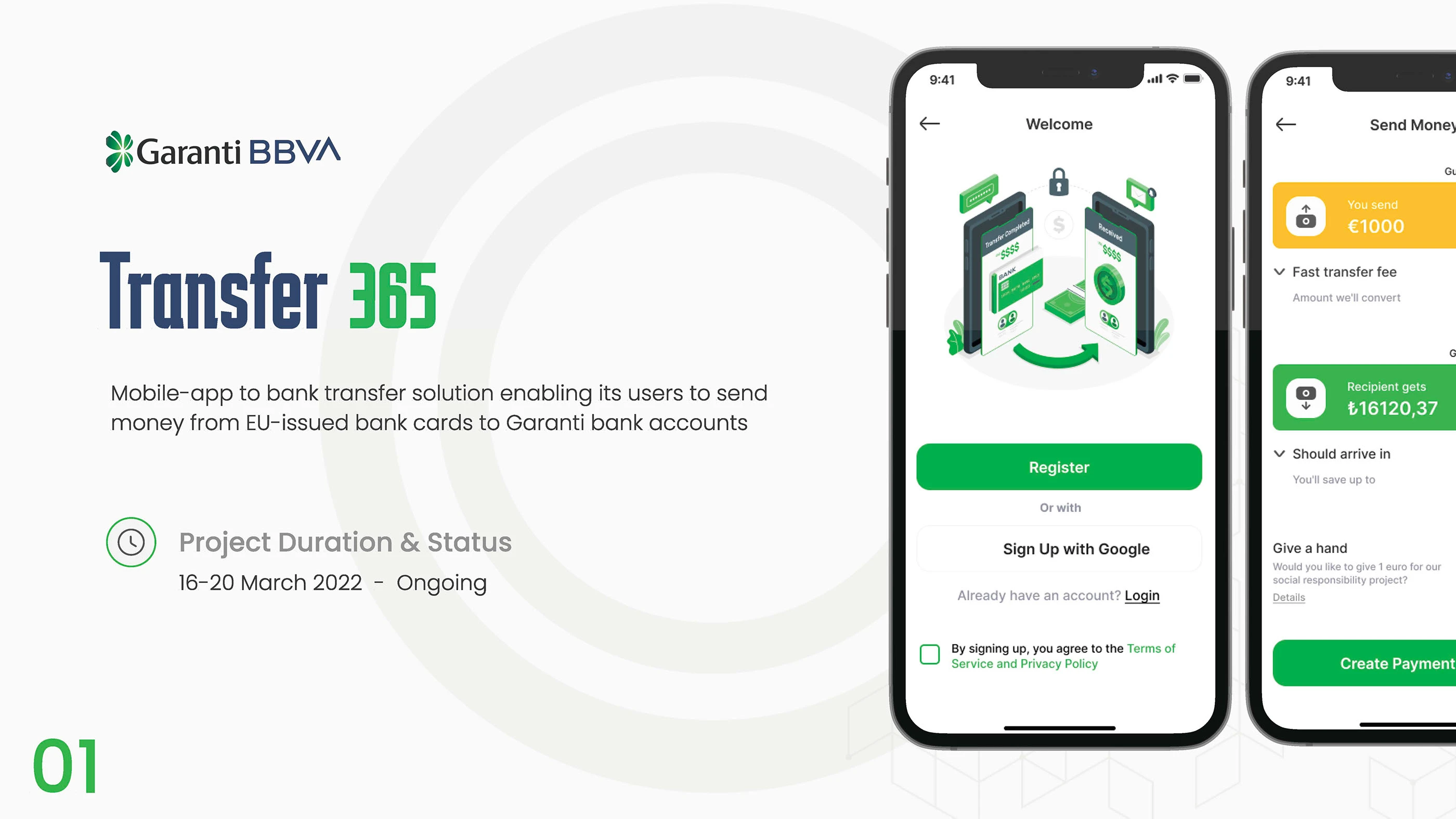 Money Transfer · Frame 01 full source presentation